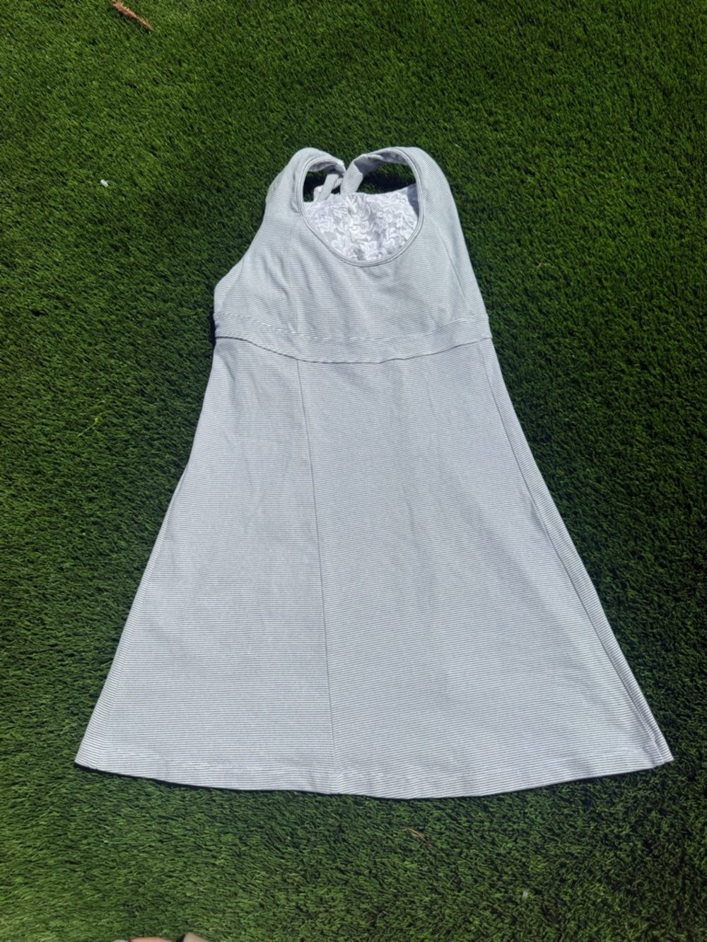 Pure + Good activewear Light Gray Racerback Skater Dress